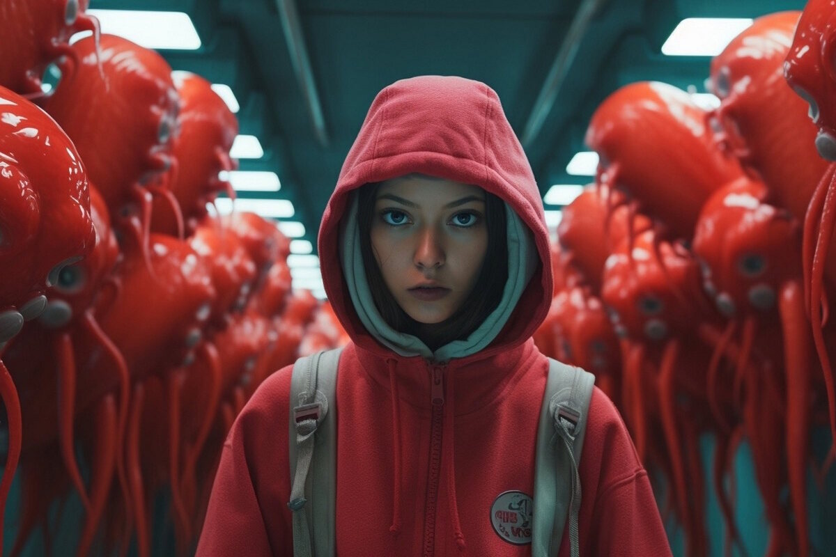 Фотография квеста-анимации Игра в кальмара от компании Позитив+ (Фото 1)